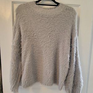 Elan Gray Fuzzy Sweater